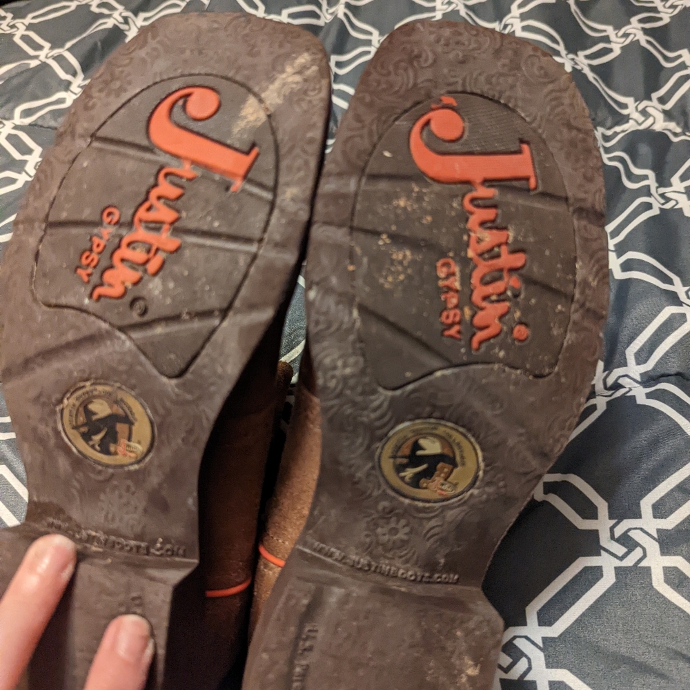 Justin womens short ankle boot